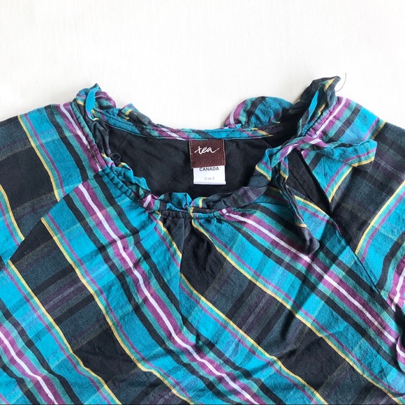 Tea Collection Girl Silk 3/4 Sleeve Blouse 3T - Picture 6 of 9